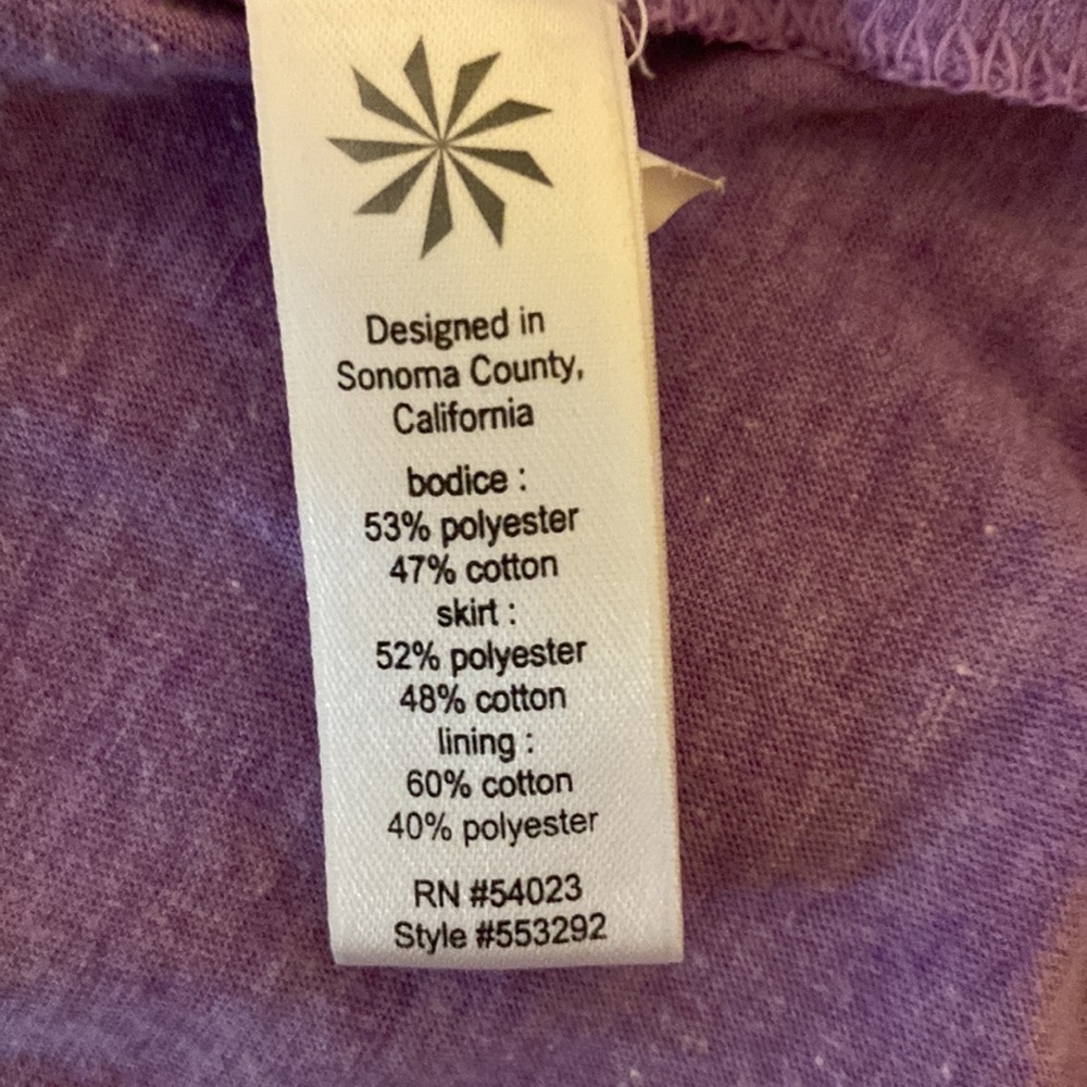 Athleta summer dress purple and lavender size Small - Picture 8 of 9